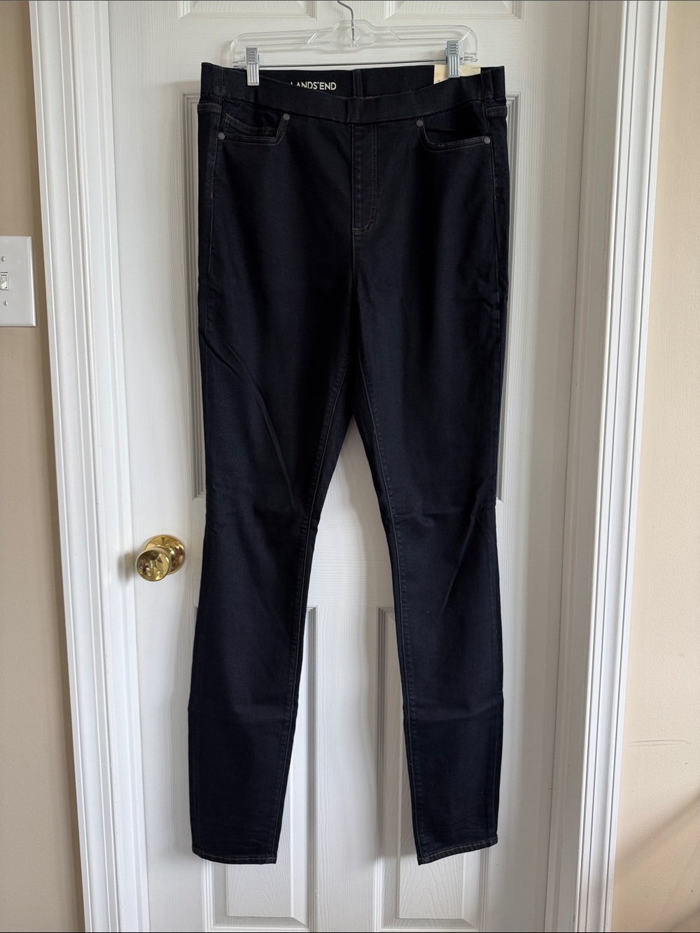 Lands' End Women's Skinny Pull On Jeans - Tall